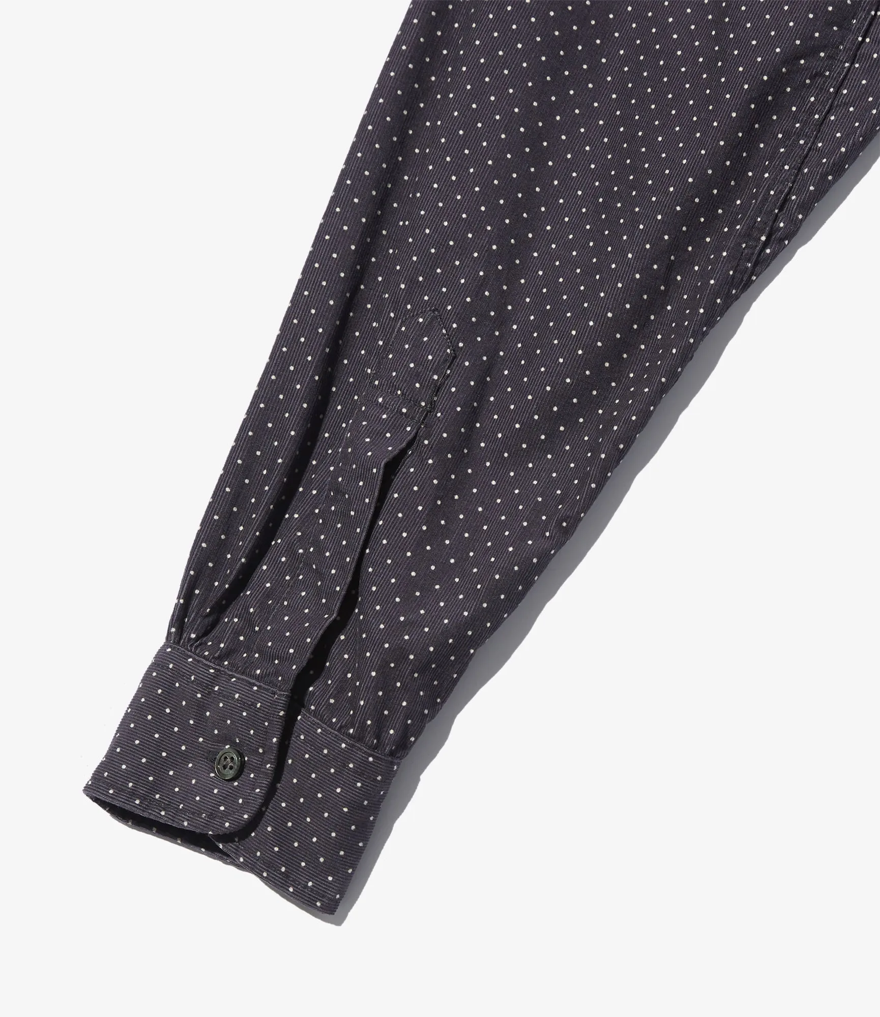 19th Century BD Shirt ?C Charcoal Polka Dot 21W Corduroy Light Trend