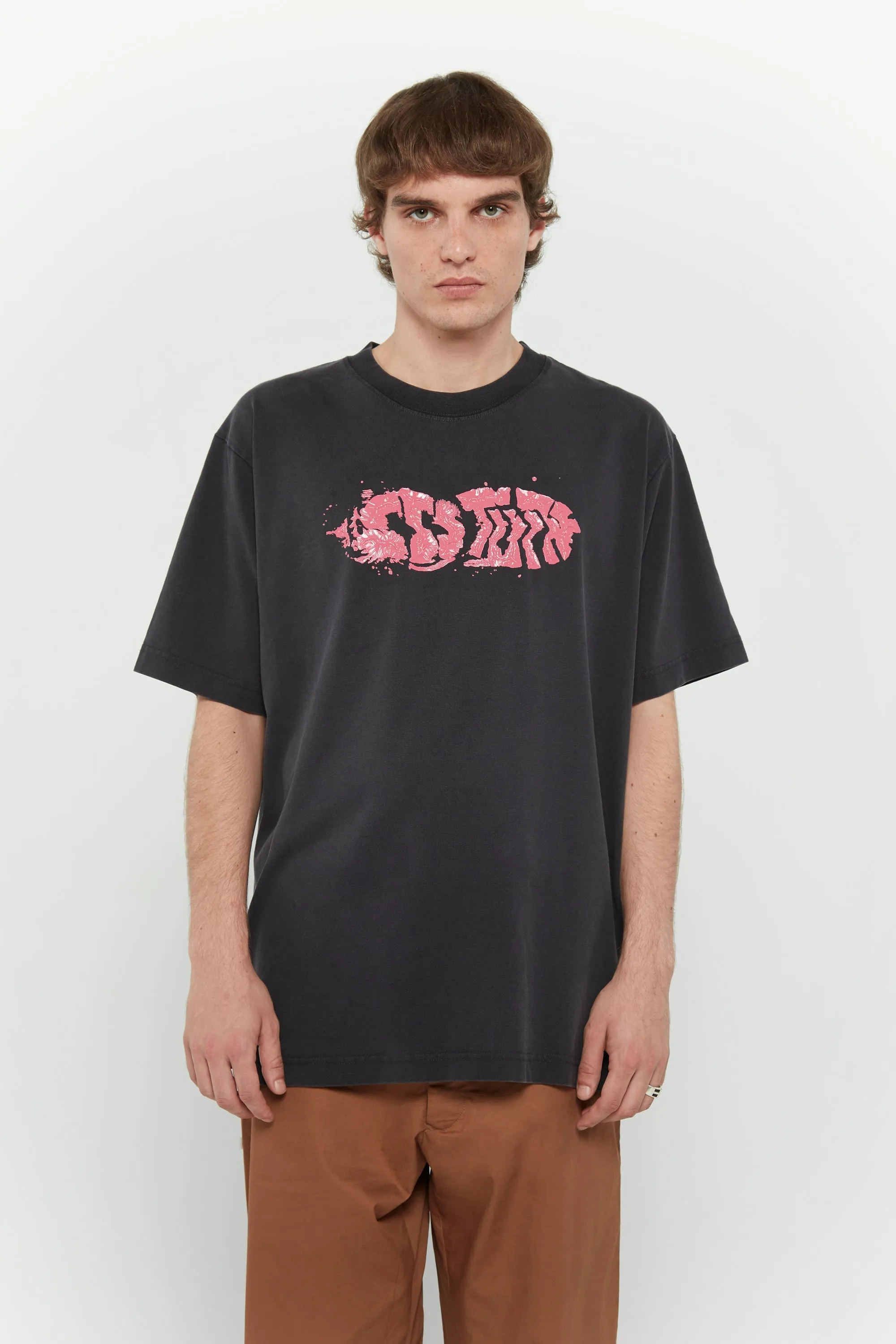 3D Footprint Tee Classic Crew Neck Modern Style Trend