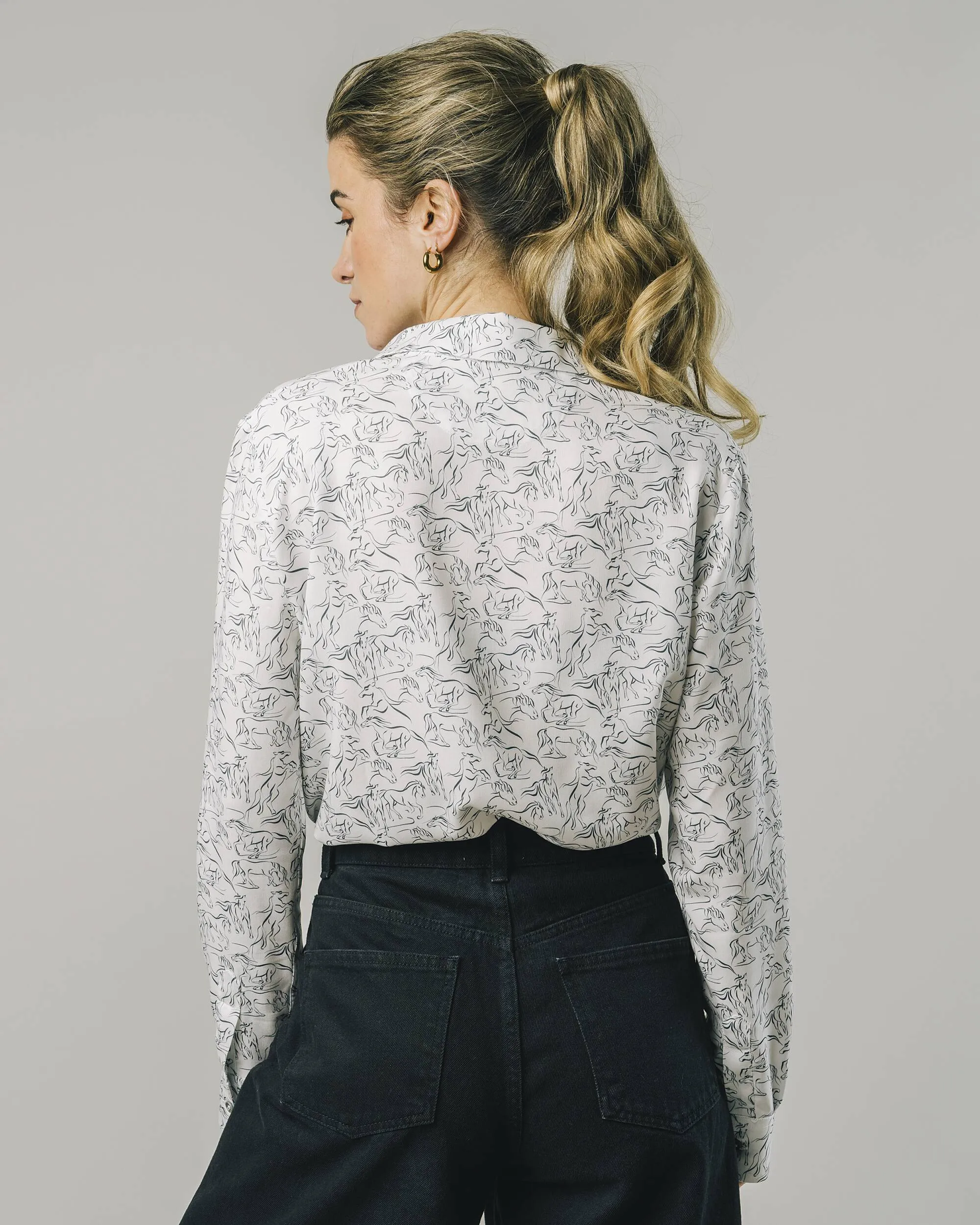 Riding Blouse Ecru Comfortable Wear Performance Wear