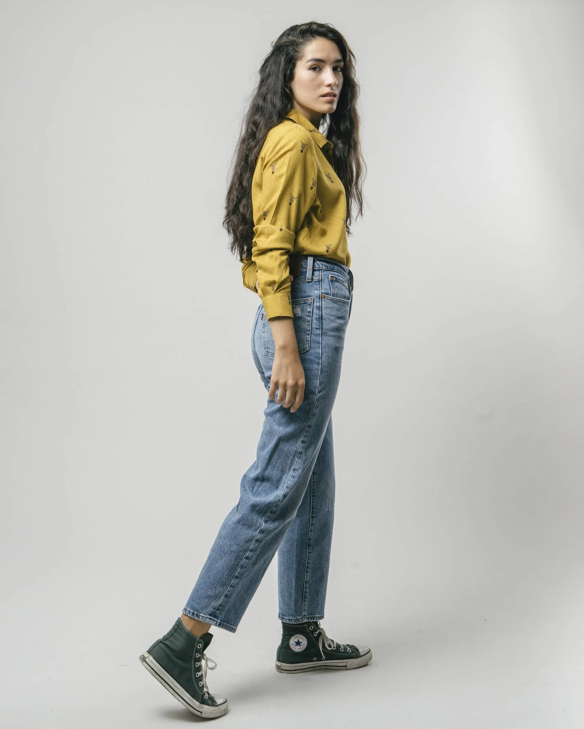 Wild Zebra Printed Blouse Sleek Layers Long Sleeve