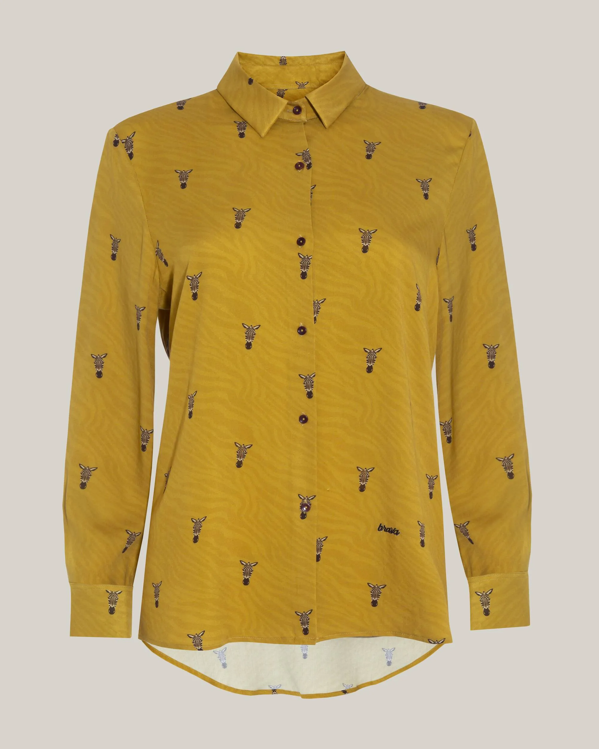 Modern Twist Wild Zebra Printed Blouse