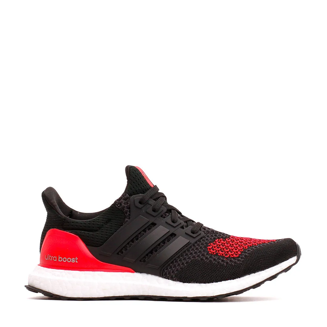 Engineered Airflow Channels Adidas Men Ultraboost 1.0 Core Black Lucid Red JQ2272