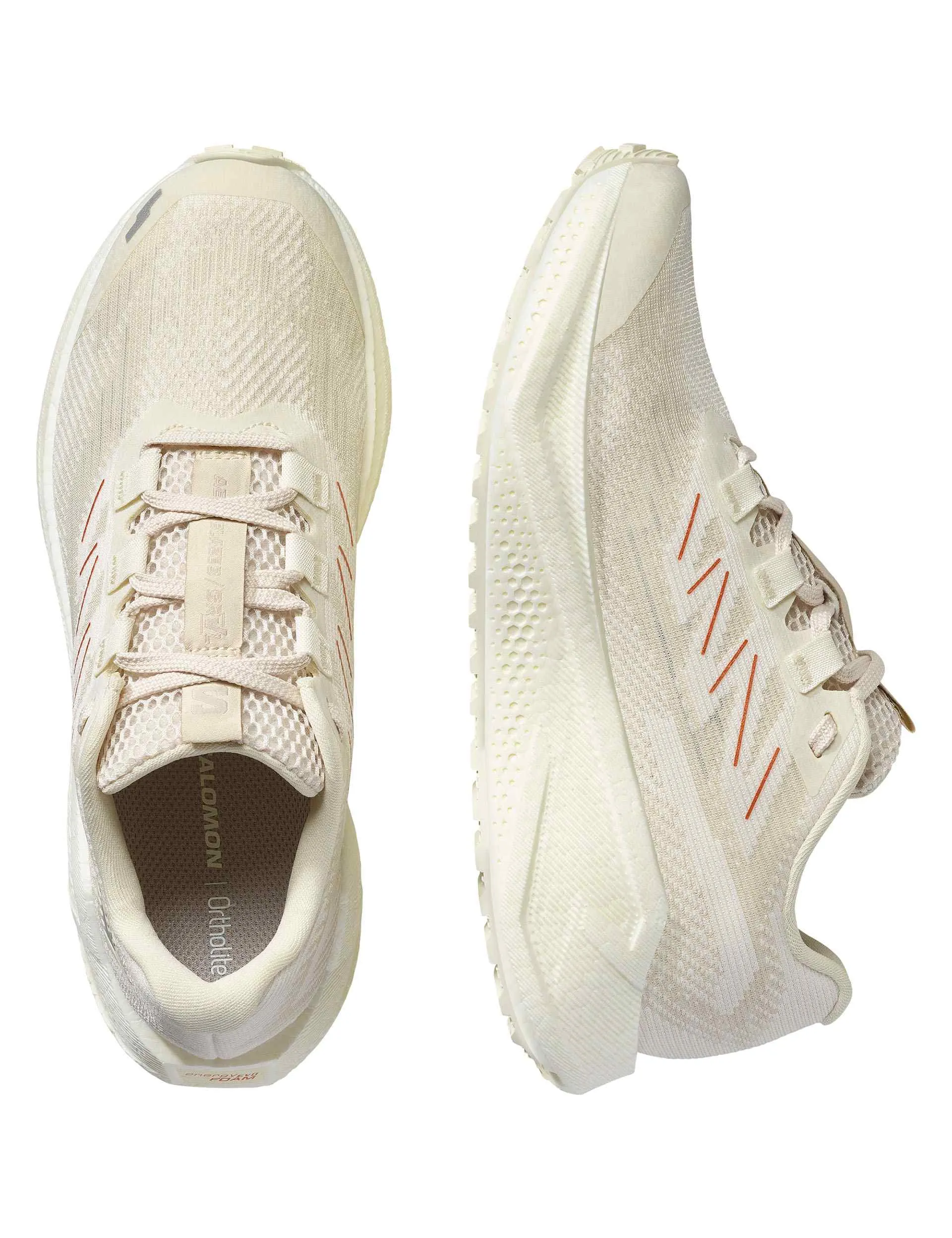 running in banked tracks shoes Aero Blaze 3 Grvl - Vanilla Ice/Almond Milk