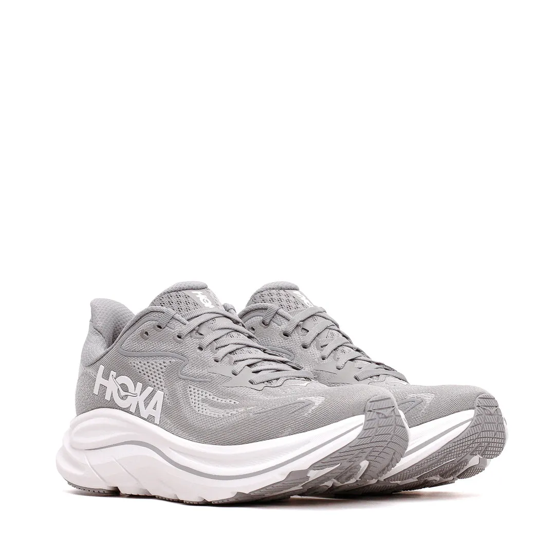 Hoka One One Men Clifton 10 Stellar Grey 1162030-STLLR Tuned Vertical Flex hook - and - loop closure