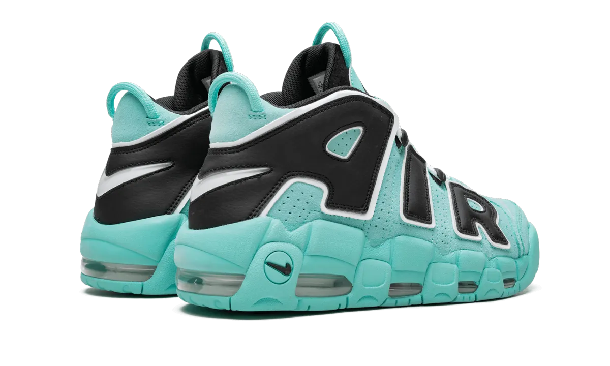 banked track running option Fitness Enthusiast Air More Uptempo 96 QS "Light Aqua"