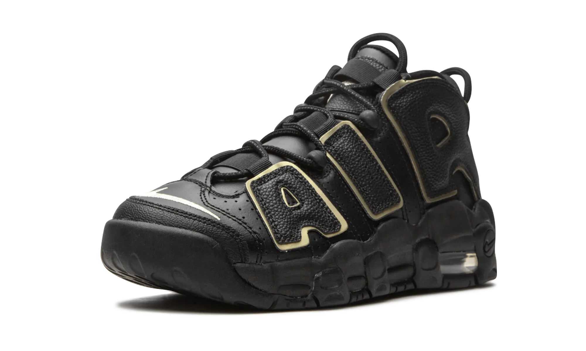 Anti Blister Collar Air More Uptempo GS "Black / Gold"