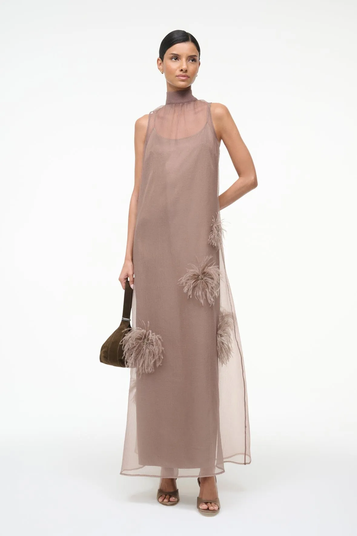 Texture Soft ALBEE DRESS | TRUFFLE