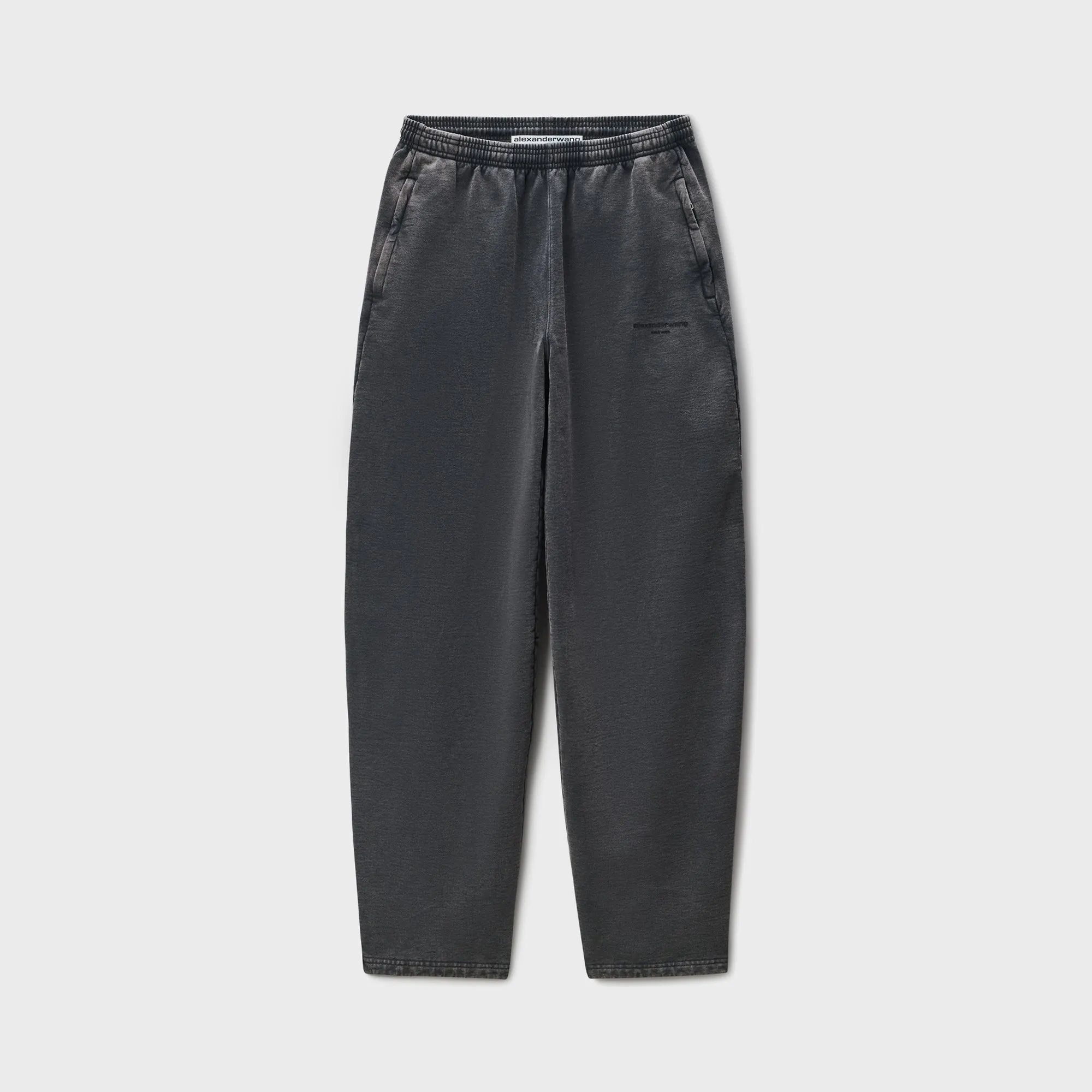 Alexander Wang Articulated Leg Sweatpant - Washed Black Tailored Fit Seamless Design