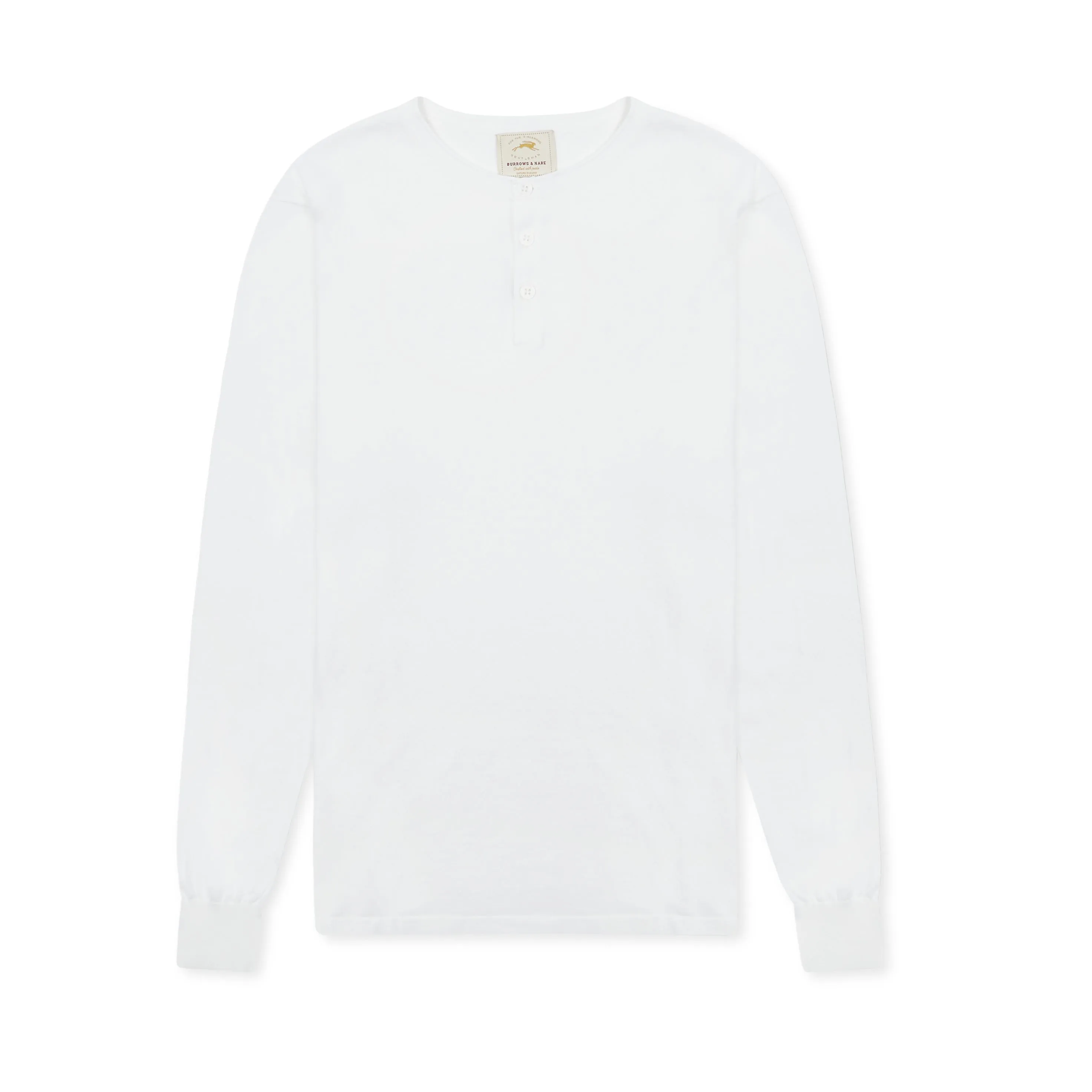 Burrows and Hare Henley - Off White UltraLightweight