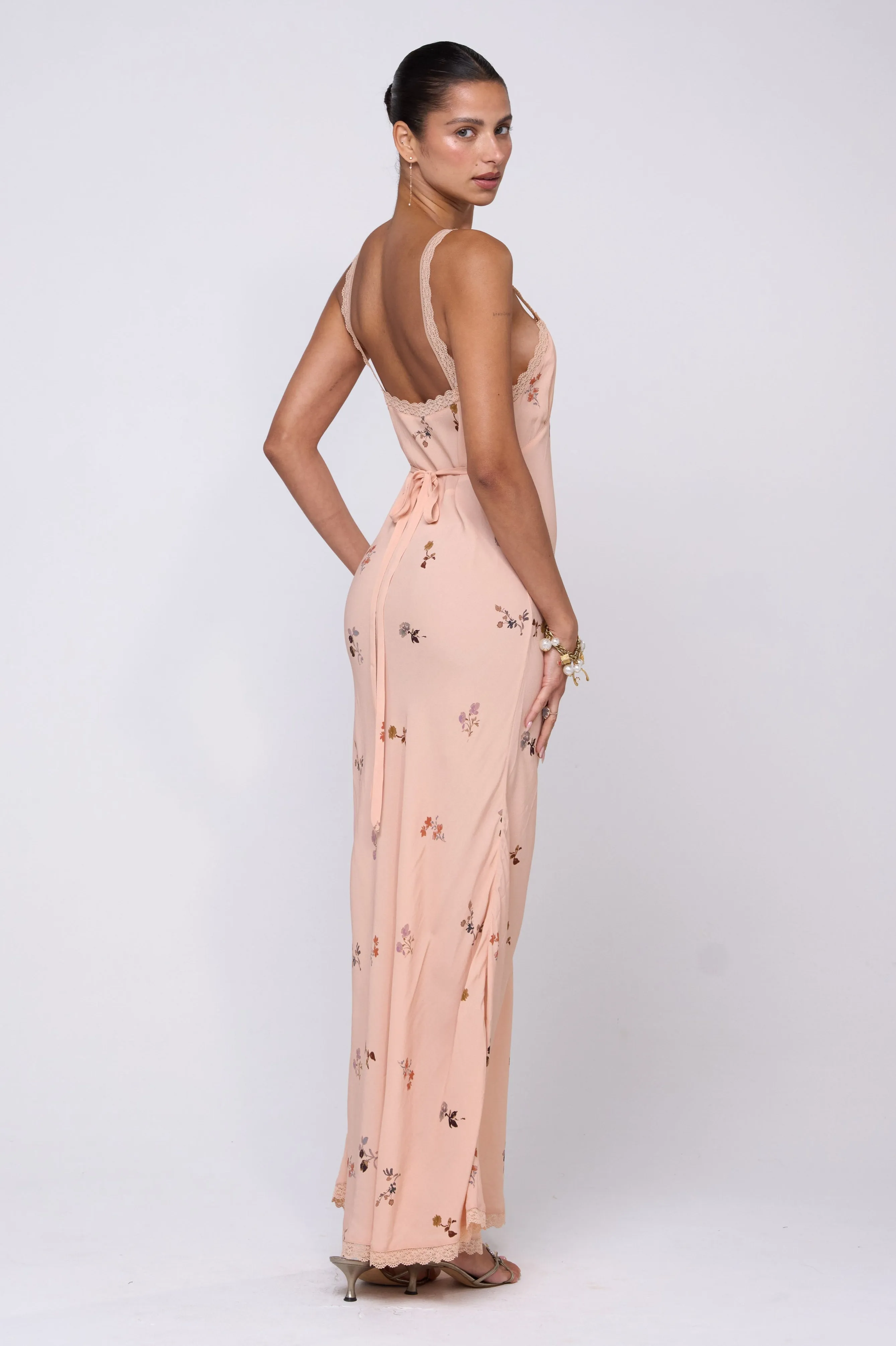 Color-Blocked Anais Dress in Fleur