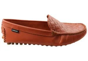 Derby Style Guard Step Andacco Sharon Womens Comfortable Flat Leather Loafers Shoes