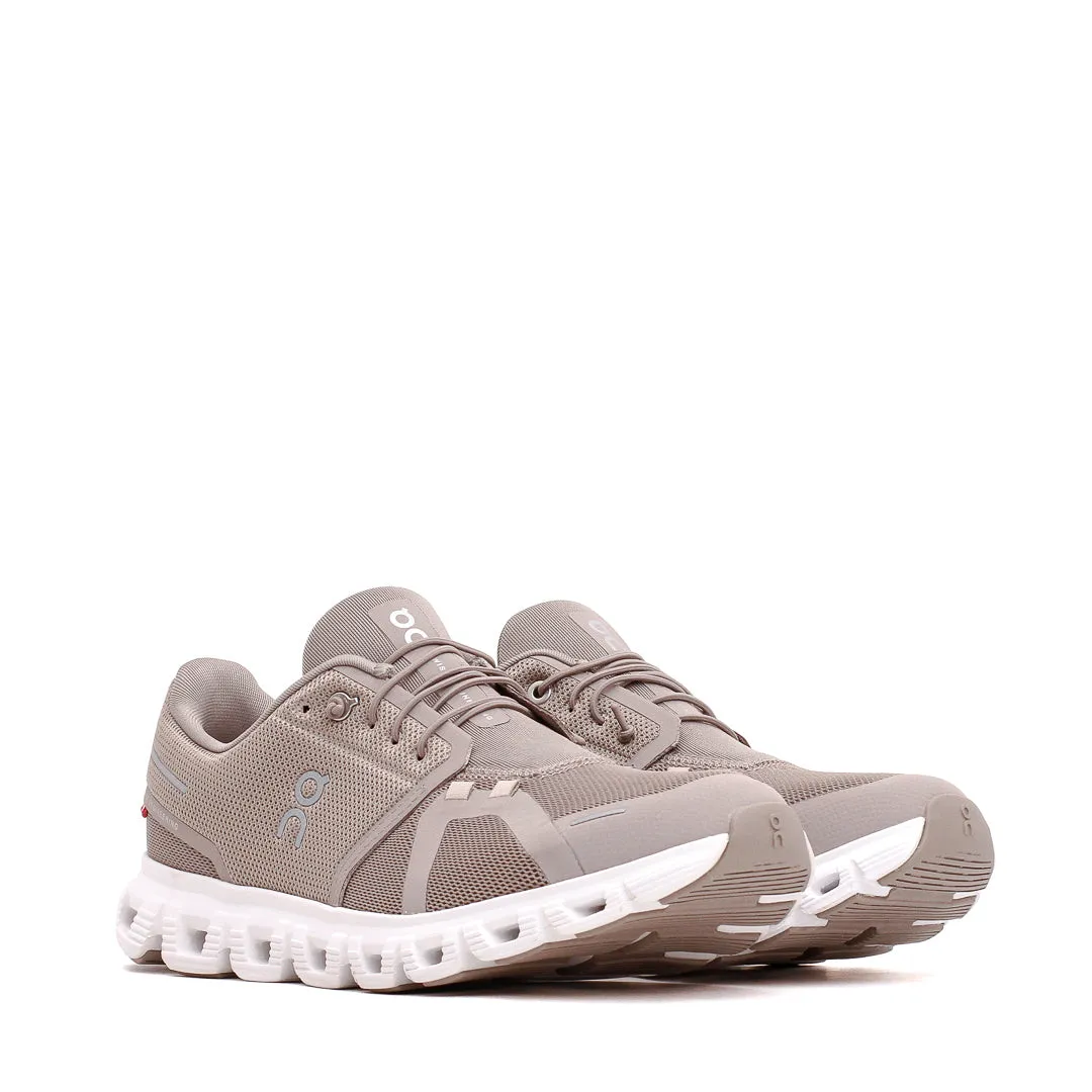 ON Men Cloud 6 Fog White 3MF10073280 padded tongue running shoes retro look