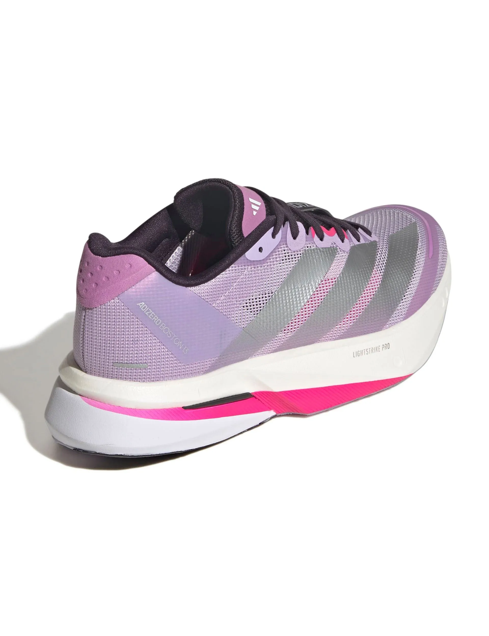 Adizero Boston 13 Shoes - Powder Plum/Silver Metallic/Shock Pink Heat Dissipation Tech