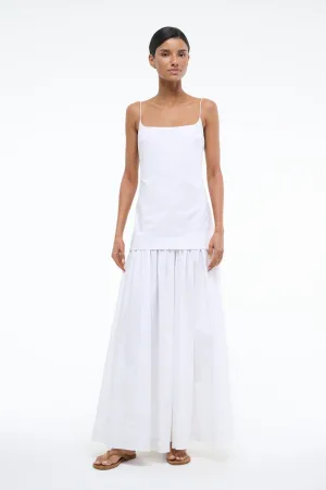 Shape Hug Shiny surface ARI DRESS | WHITE