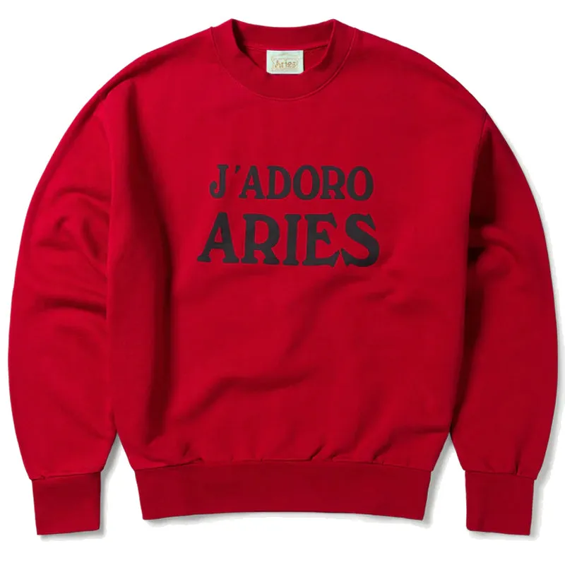 date night look Aries Womens J'Adoro Aries Sweat Red