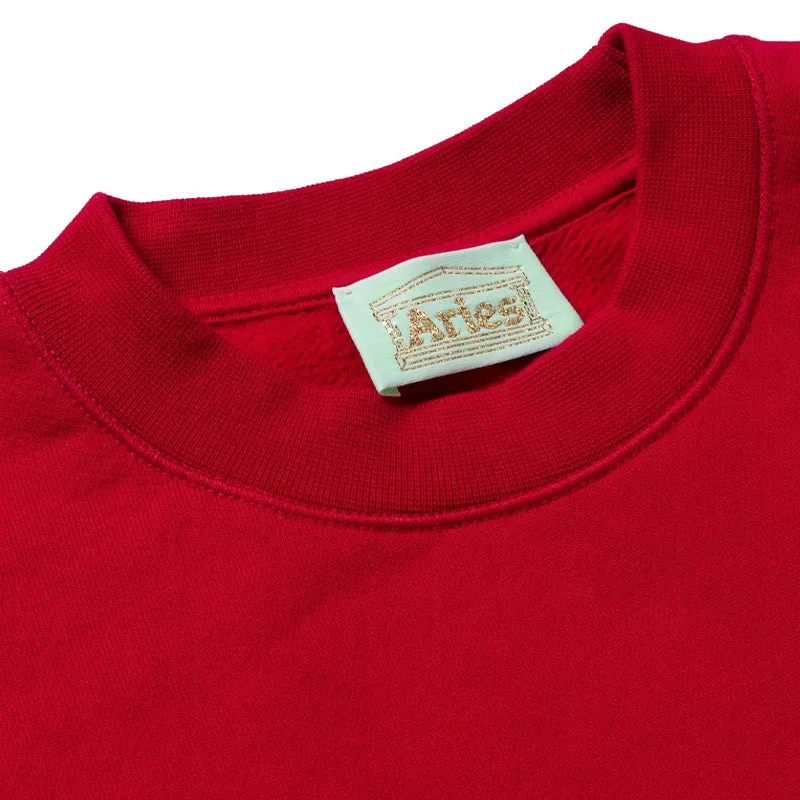 Aries Womens J'Adoro Aries Sweat Red Fleece
