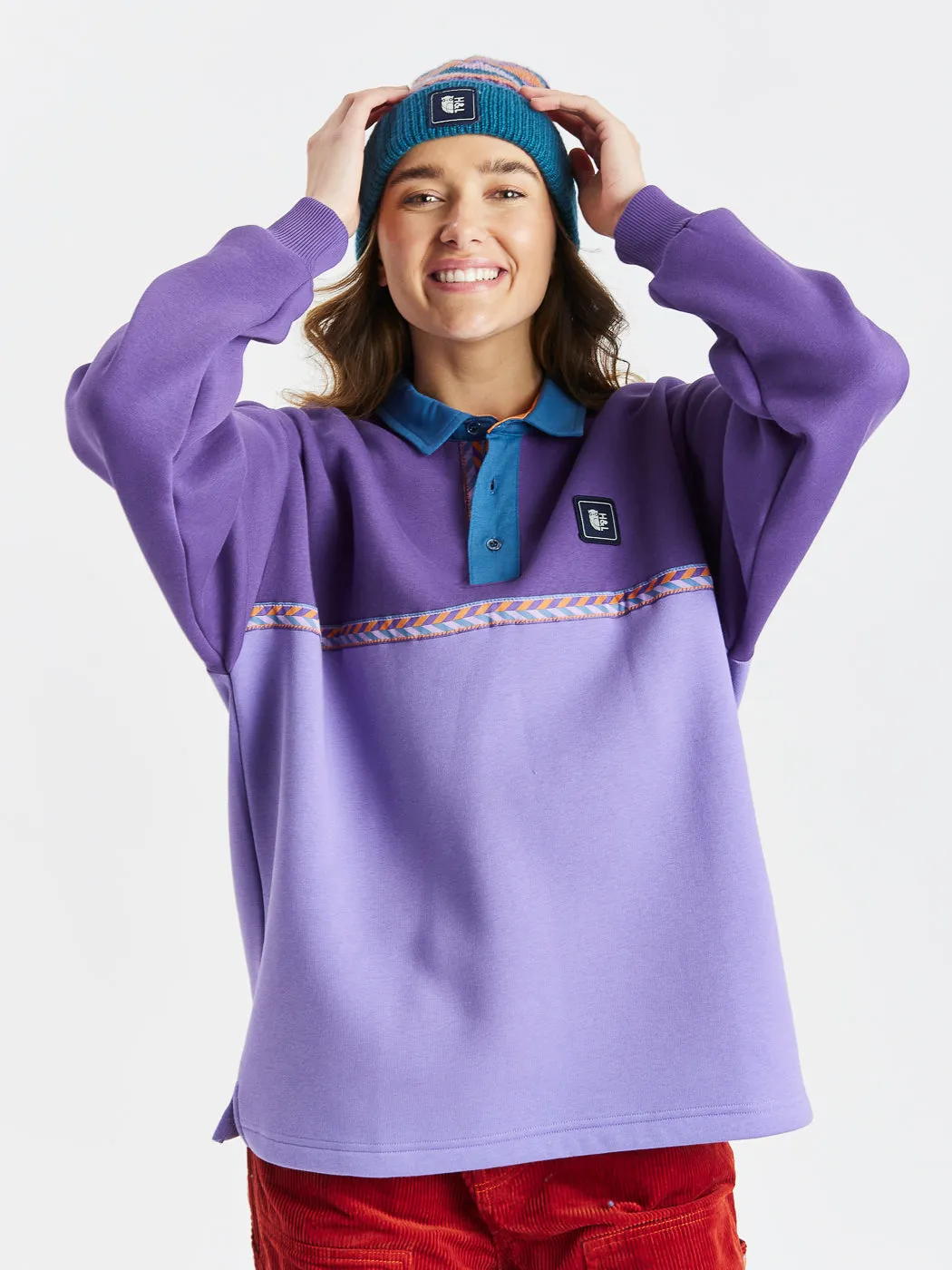 Arya Rugby Shirt Street Style Vibe Lightweight Hoodie