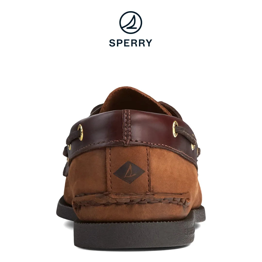 Men's Authentic Original Brown Buck Boat Shoe (0195412) Freedom Steps Practical Footwear