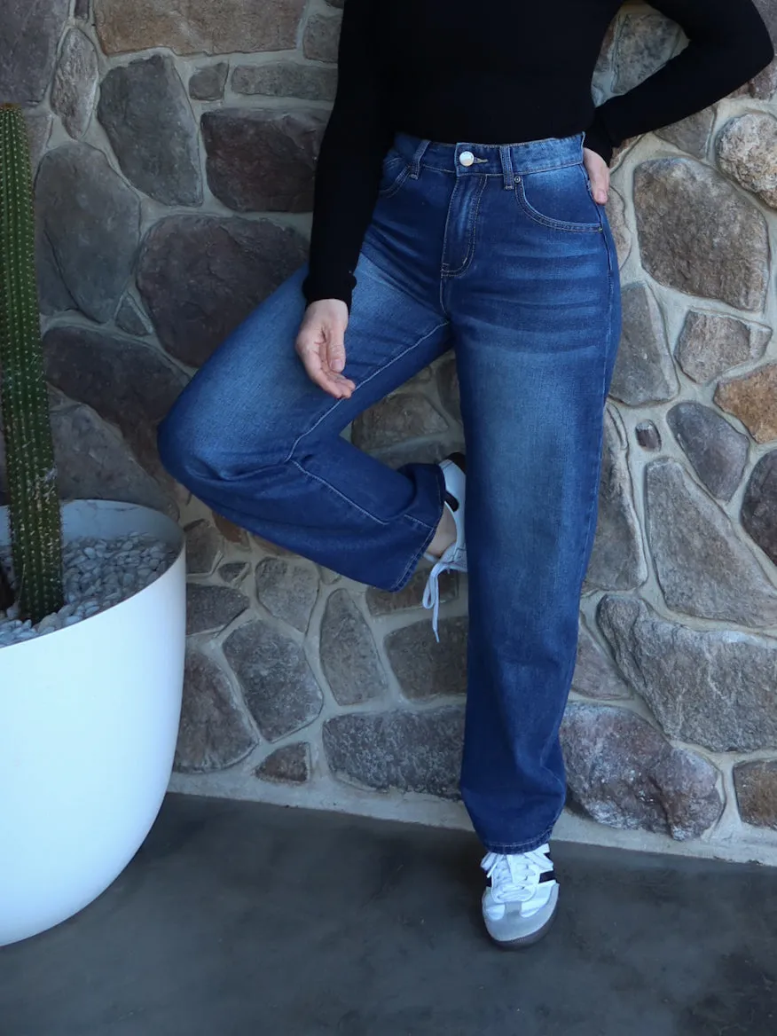 Atlas Barrel Jeans- Dark Everyday Fashion Street Mood