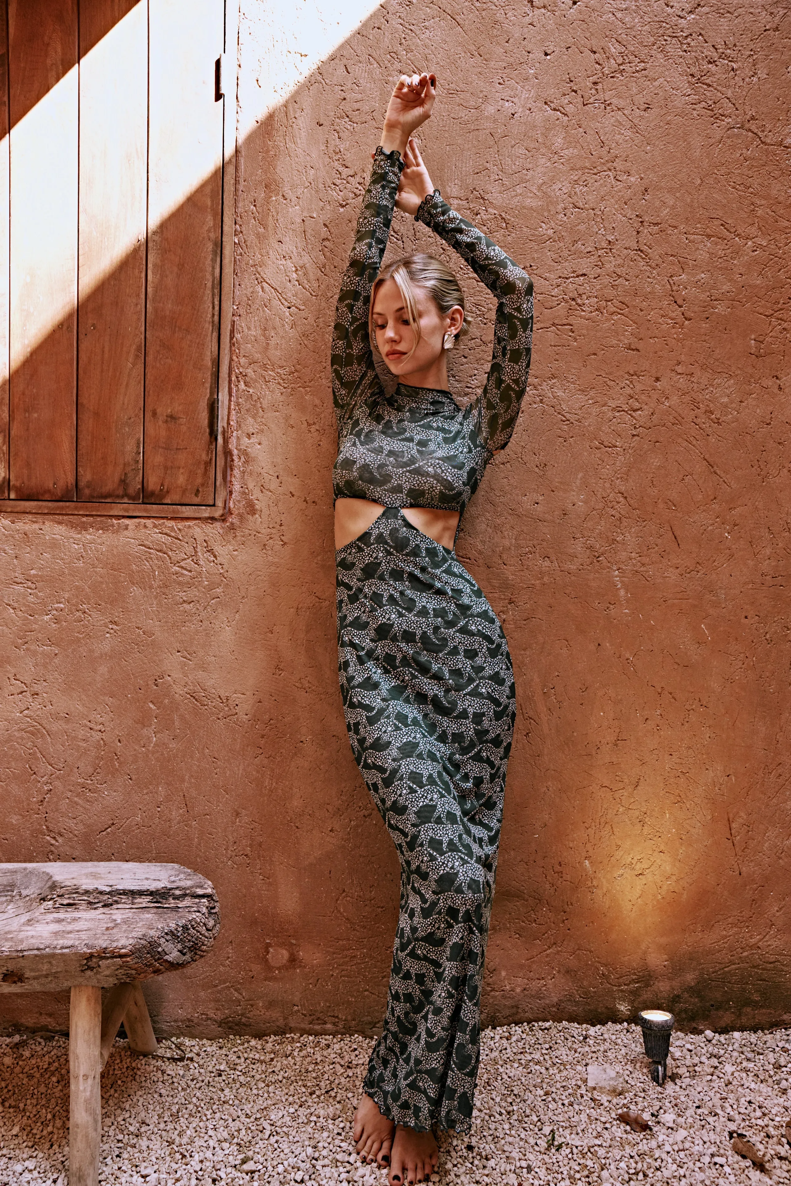 Audrey Dress in Puma Polished Appearance Lace Ease