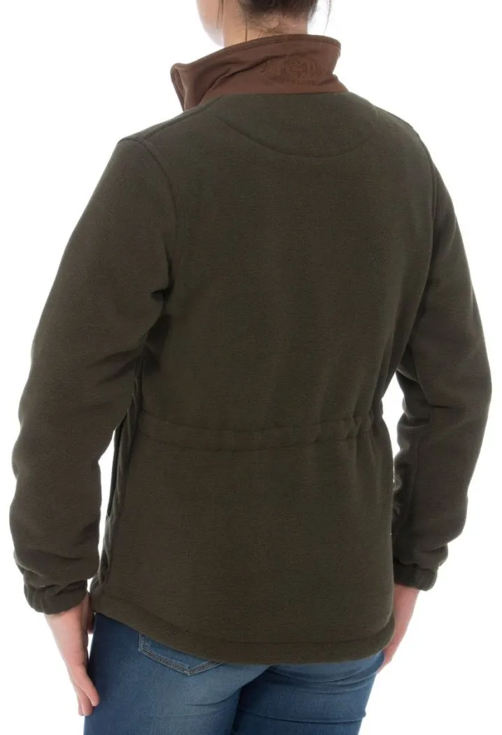 Aylsham Ladies Fleece Jacket In Green - Regular Fit Comfy Layers