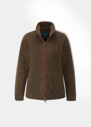 Aylsham Ladies Fleece Jacket In Pecan - Regular Fit Cold Day Wear Travel Essential