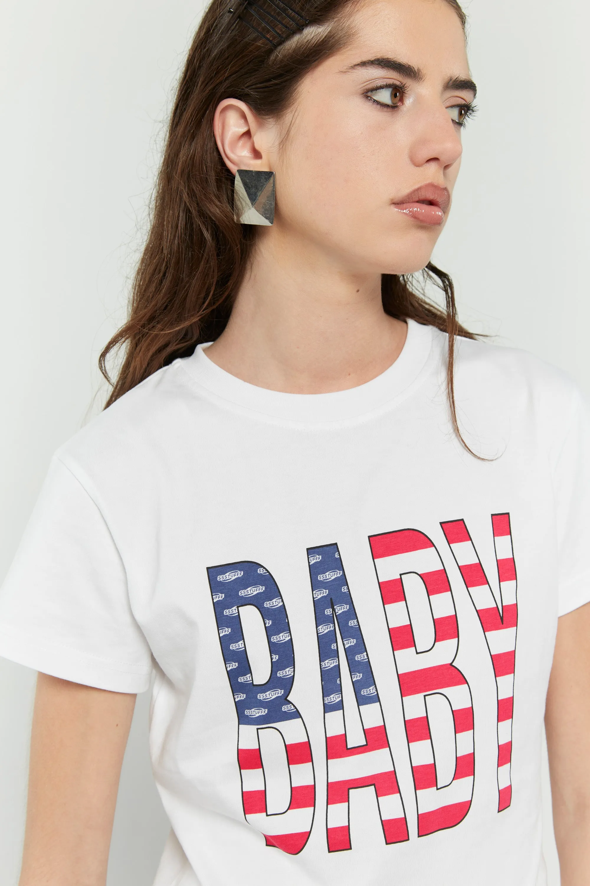 Easy to Style Yarn Dyed Stripes Baby USA Tee