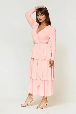 Olivia Dress Pink Romantic-Style Simple Comfort