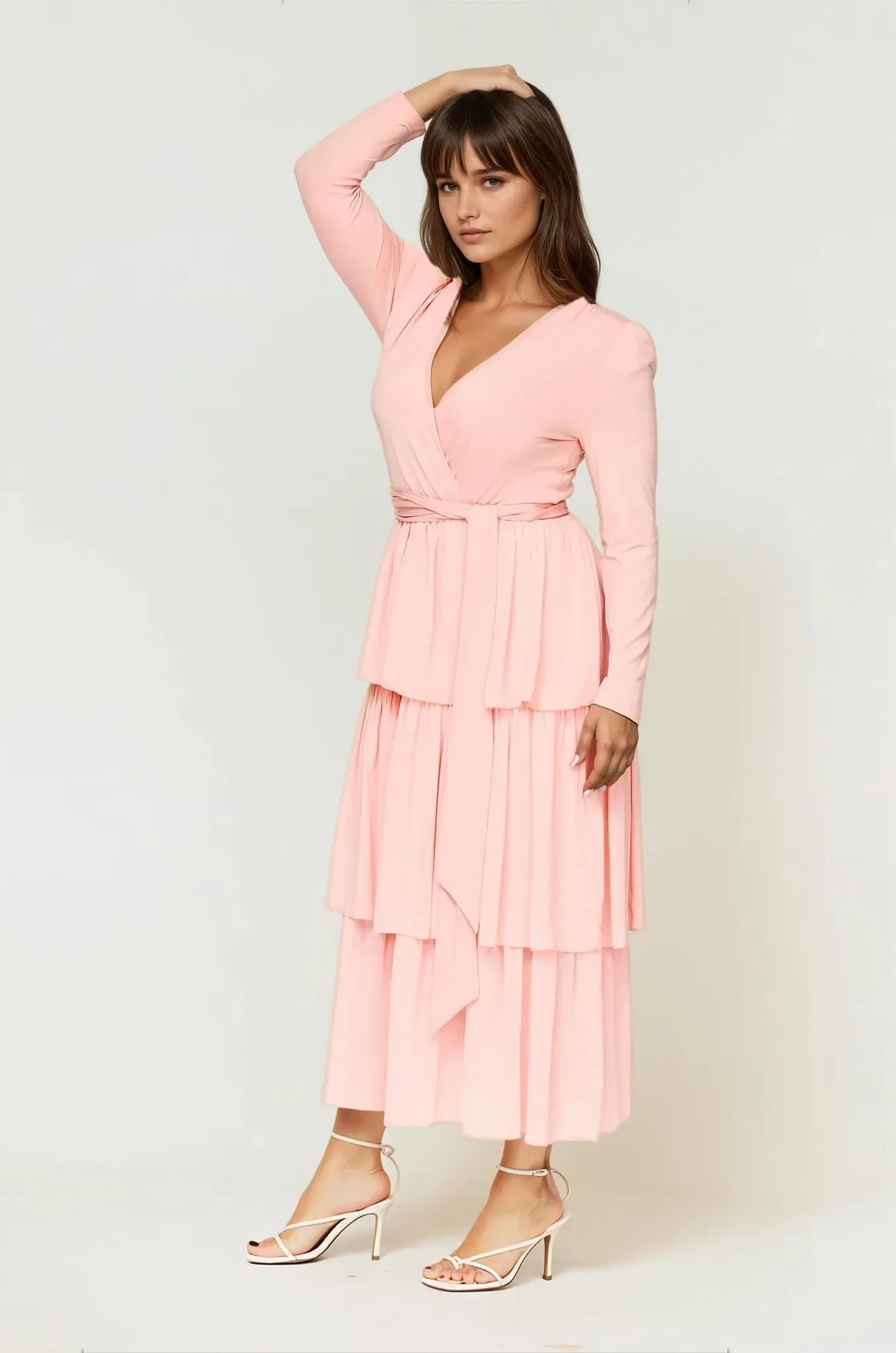 Olivia Dress Pink Romantic-Style Simple Comfort