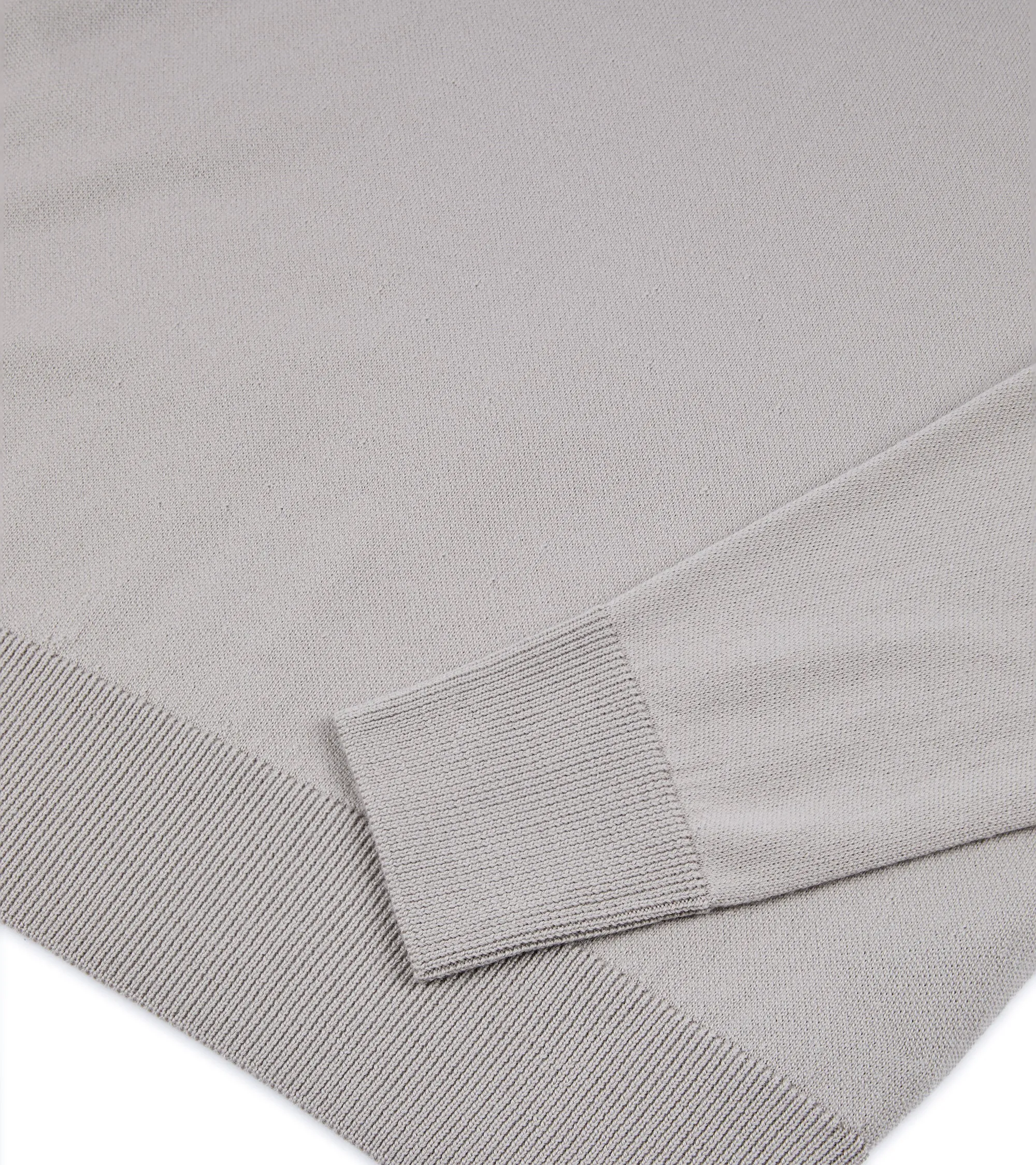 Barena Griego Basilio Merino Knit Sweatshirt: Grey Trendy Trousers