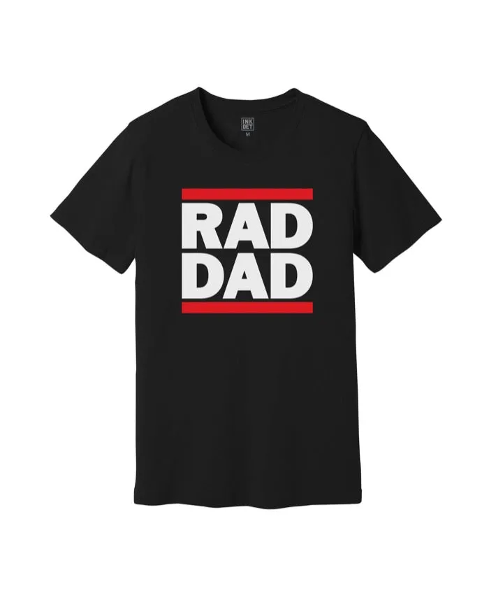 INK "RAD DAD" T-Shirt - Black Good stretch Sustainable Fibers
