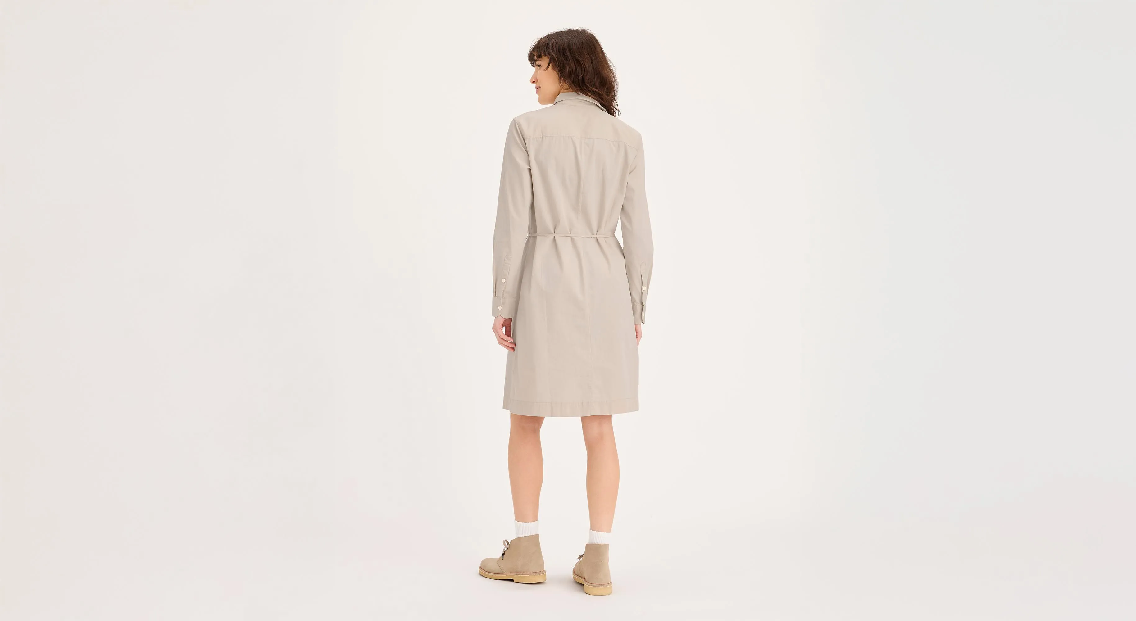 Sustainable Textile Printed design Midi Shirt Dress, Regular Fit