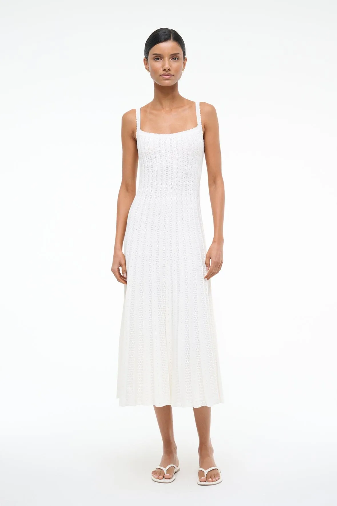 ELLEN DRESS | IVORY Flexible Waist UVProtectiveLayer