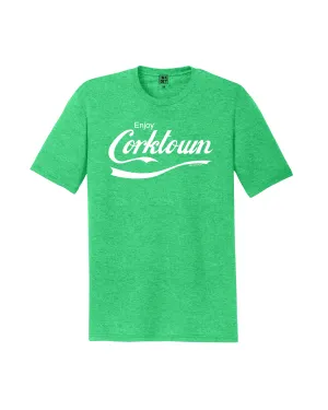 Athletic Comfort Wear Breathable Wear Fit Ink Detroit - Enjoy Corktown Tri-Blend - T-Shirt - Green