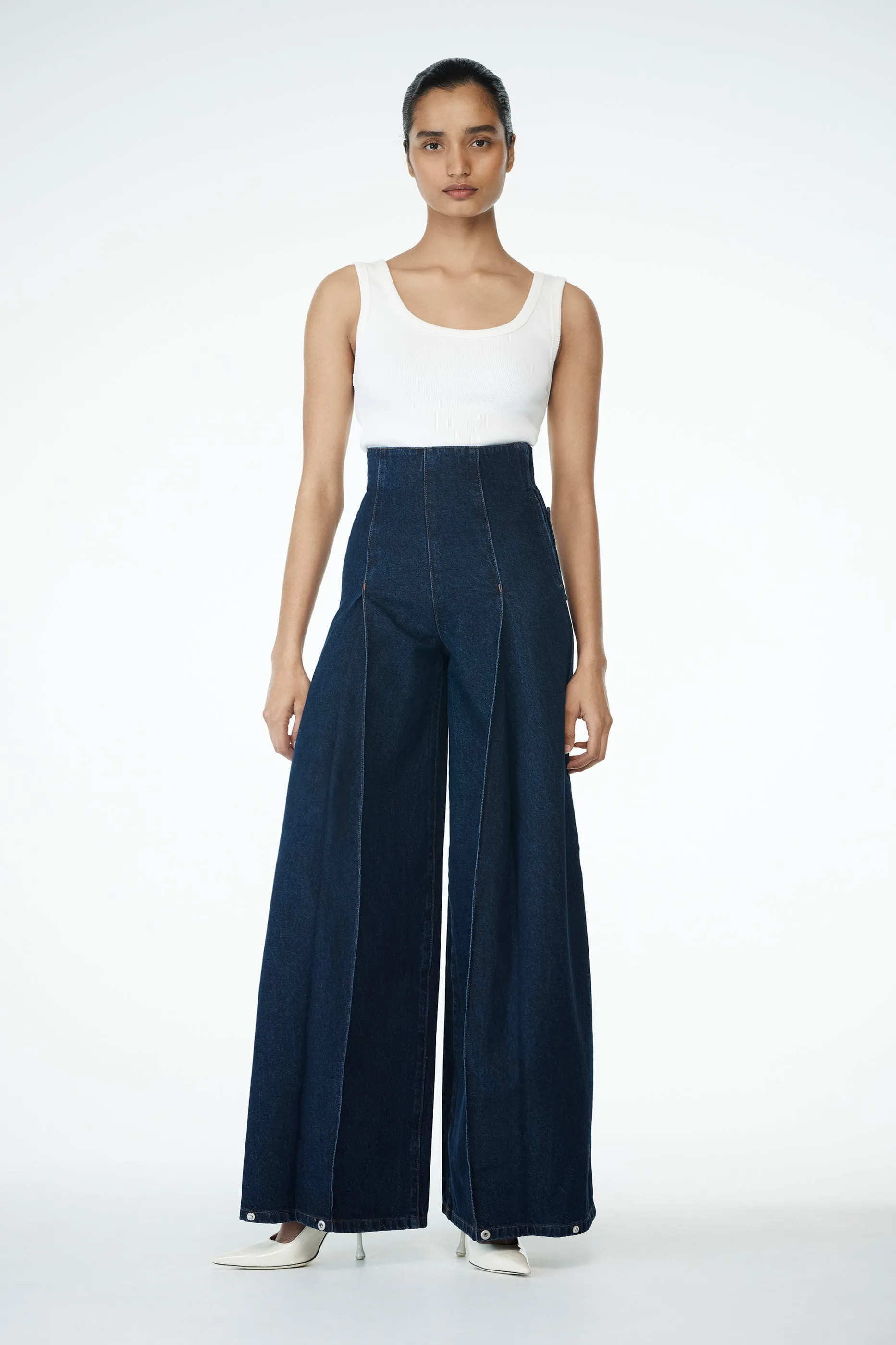 No Gap Waist Engineering Versatile Tailoring Beatrix High Rise Denim Jeans -  Indigo Blue