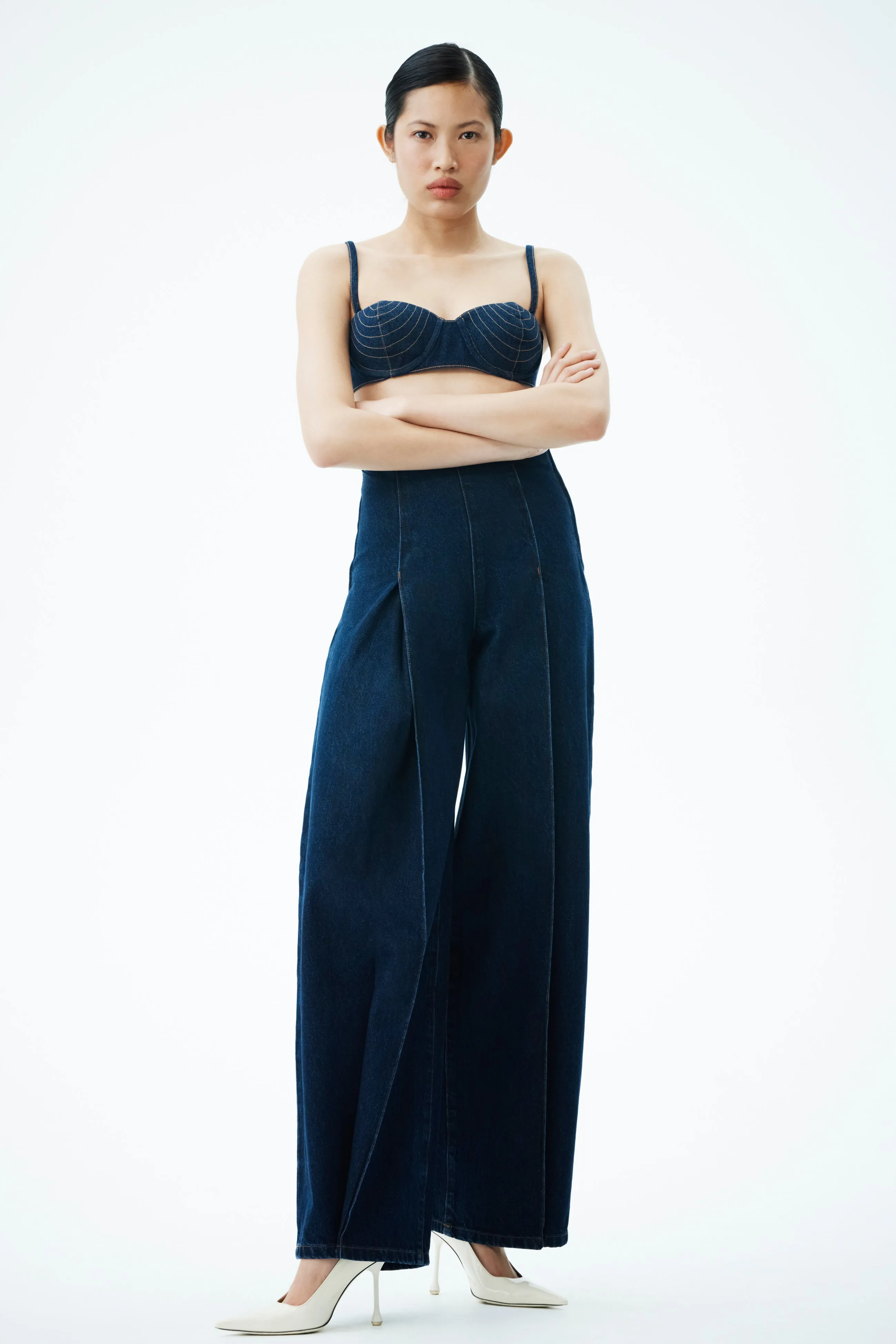 Artist Vibe Comfy Work Meeting Beach Day Beatrix High Rise Denim Jeans -  Indigo Blue