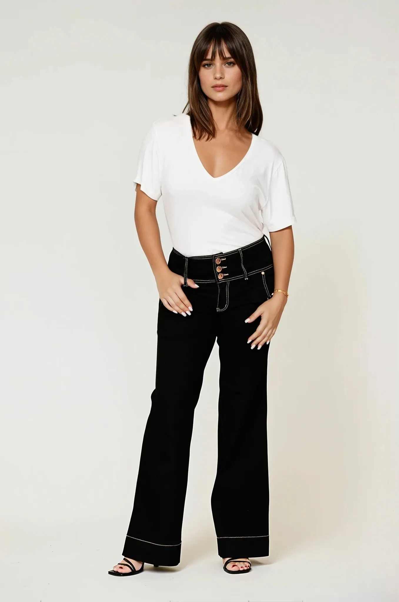 Bella Jean Black Fashion Comfort slim fit