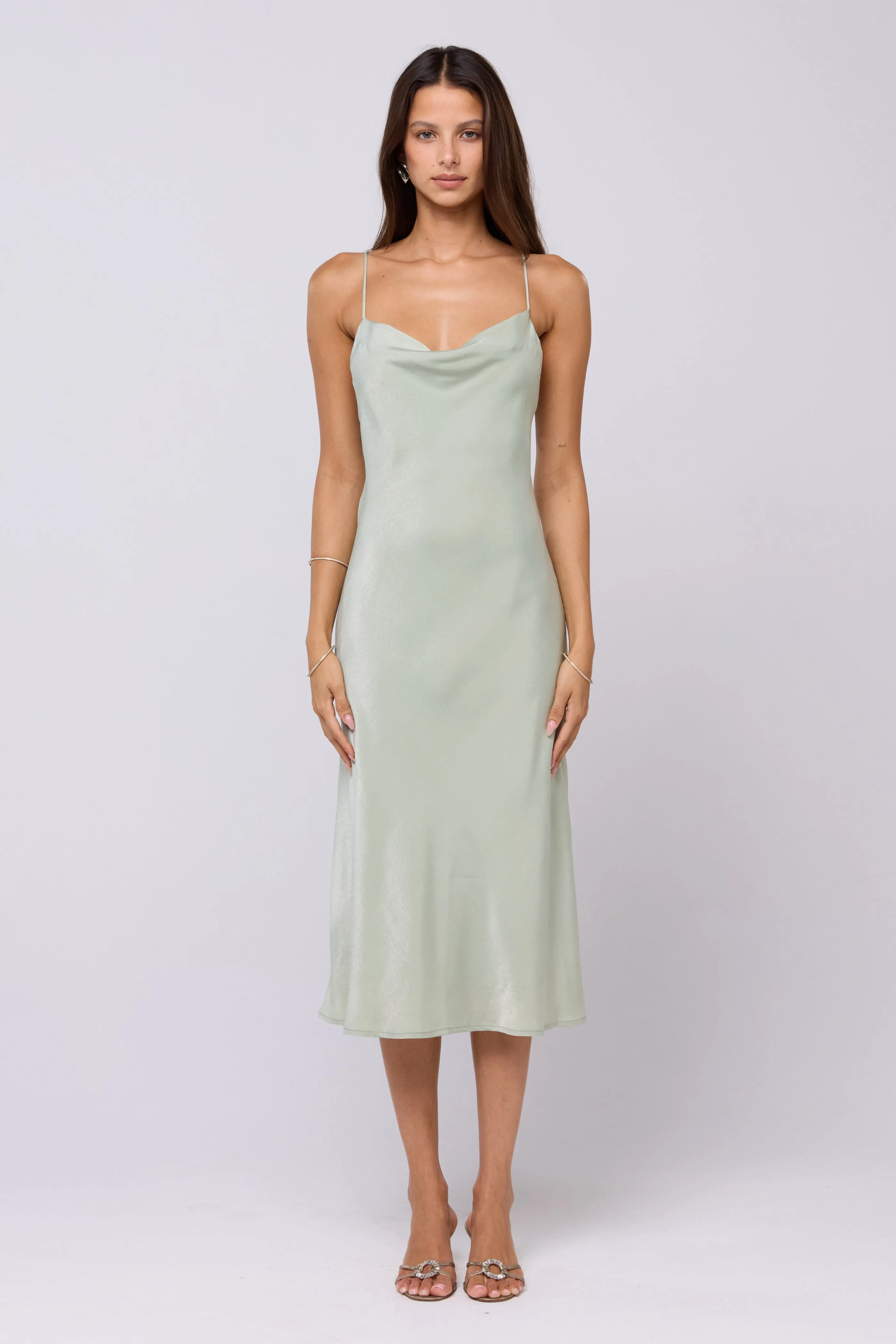Berri Slip in Sage Elegant Comfort Date Ready