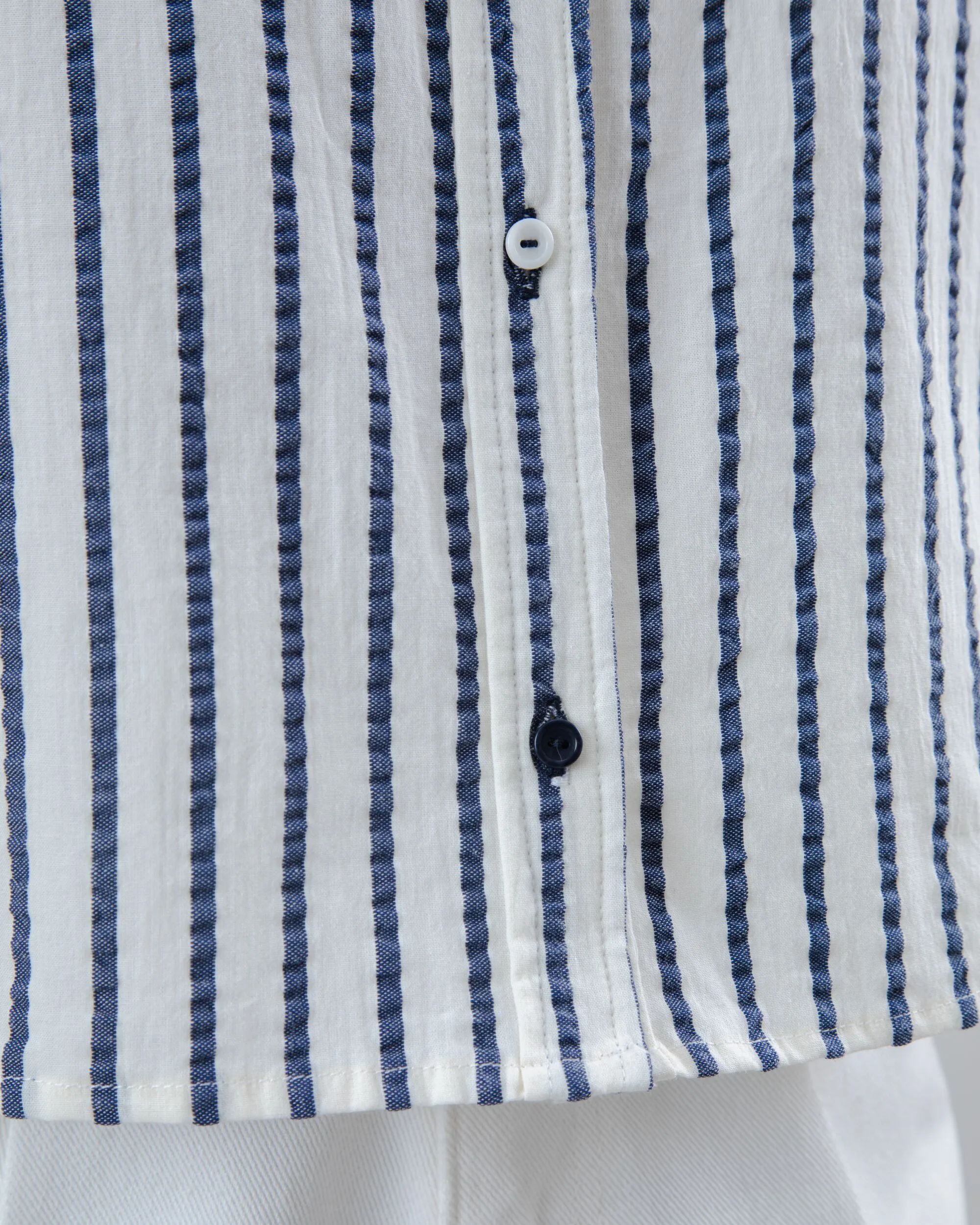 Sailor Cropped Blouse Blue Minimal Comfort Fresh Vibes