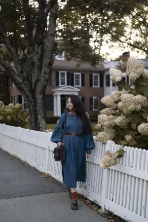 Beth'23 Oversized Dress with Long Sleeves | Linen dress flowy style Sleek Outline