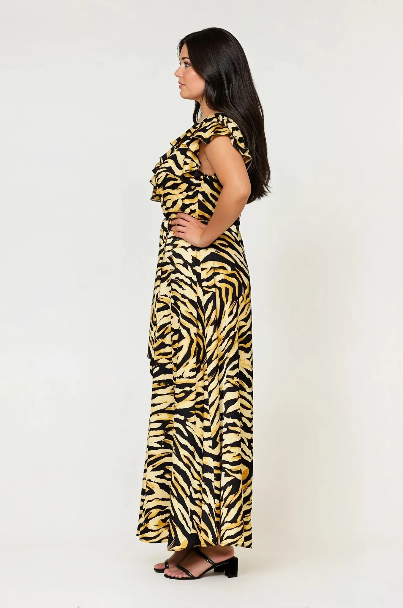 Birkin Tiger Maxi Dress Clean Comfort