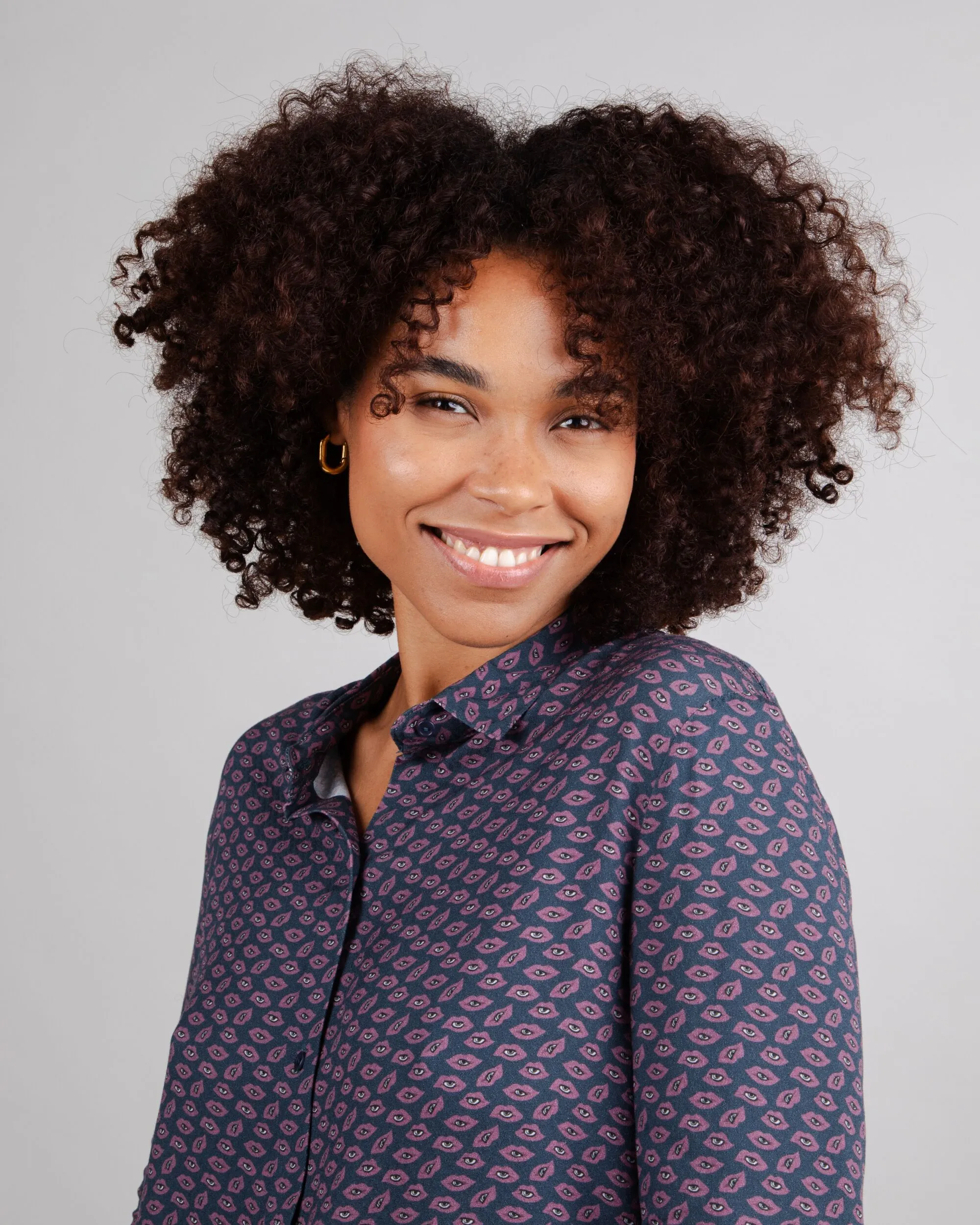 baby shower Blusa Lips Prune