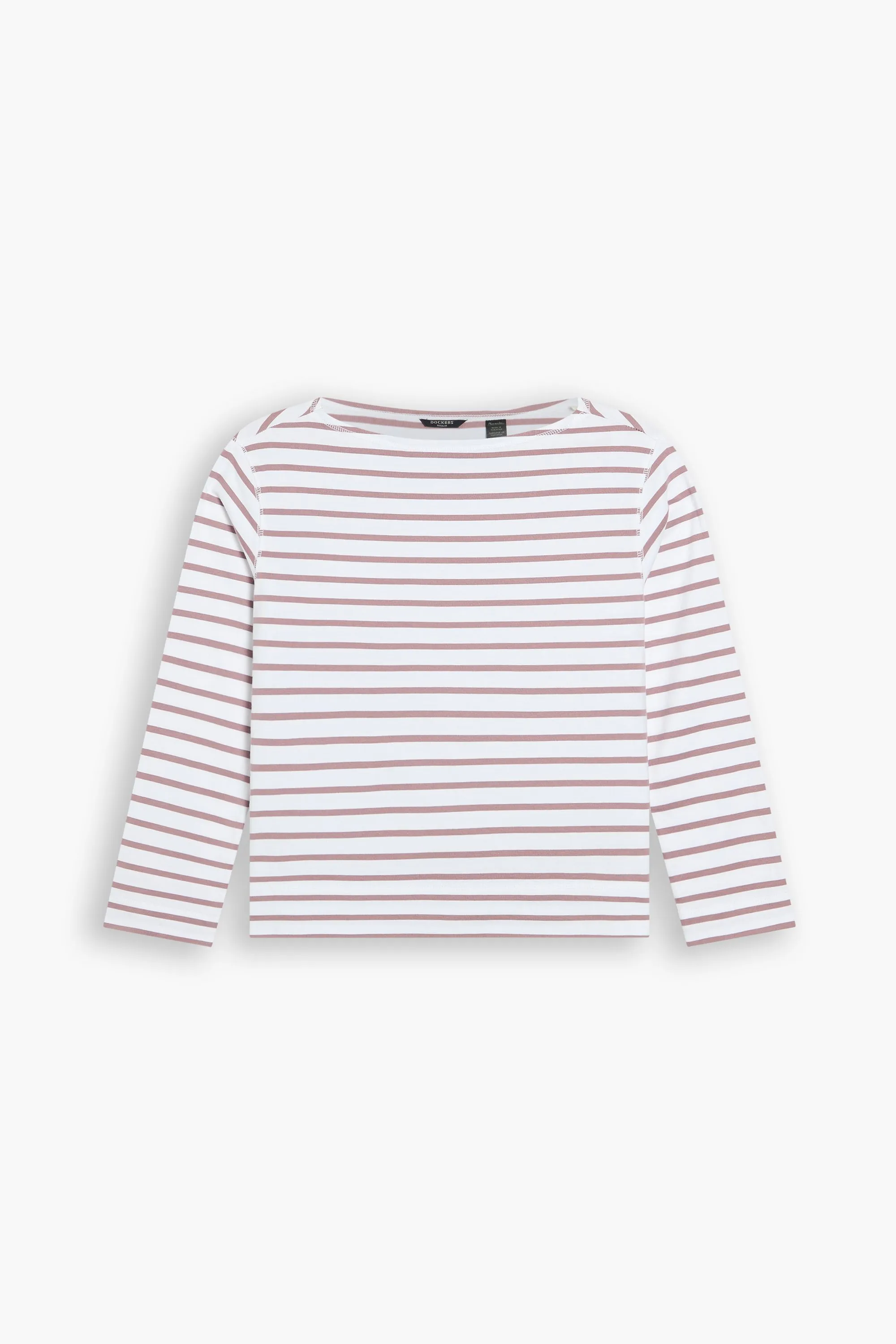 Tear Resistant Knit Minimalist Design Boatneck Tee, Regular Fit