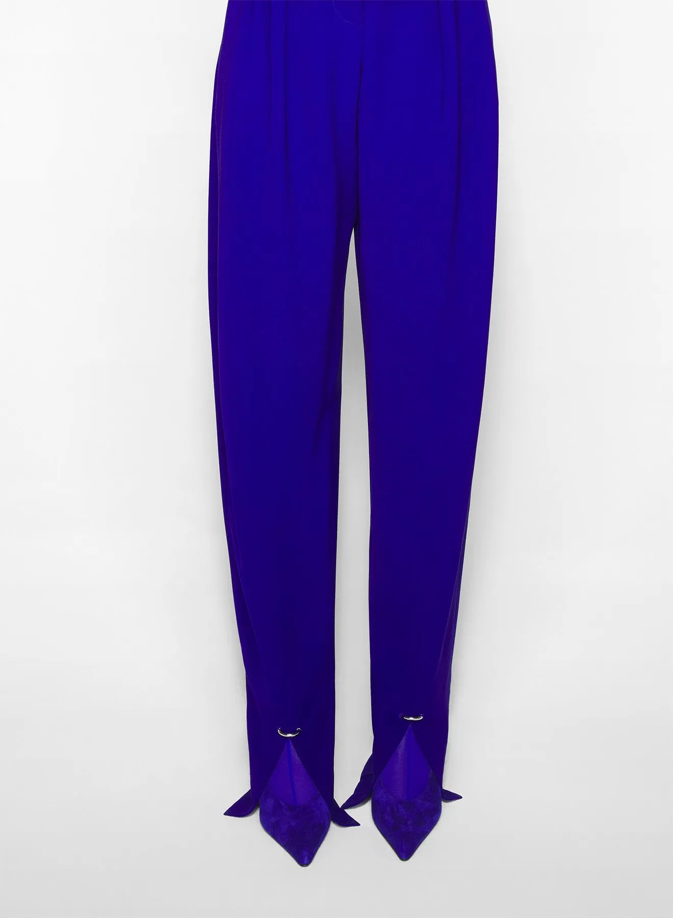AllDayComfort blue pierced loose tailored trousers