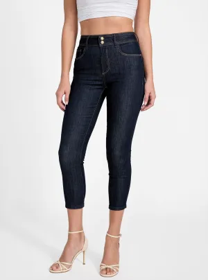 Light material Eco High-Rise Shape Up Capri Jeans in Dark Wash