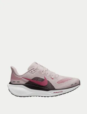 Pegasus 41 Shoes - Platinum Violet/Sweet Beet/Off Noir Dark running in a fen area shoes