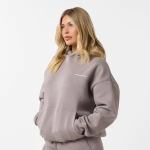 Core Logo Hoodie | Pebble Cozy Comfort Brunch Outfit