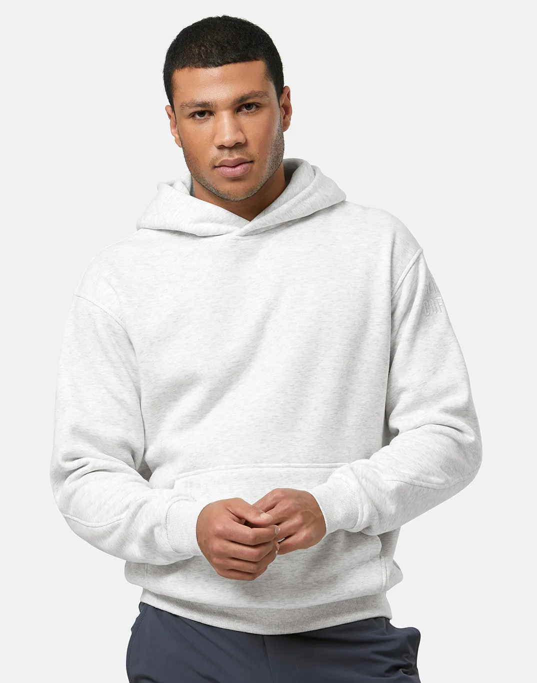 Comfy Essentials Sierra Drift Hoodie in White Marl