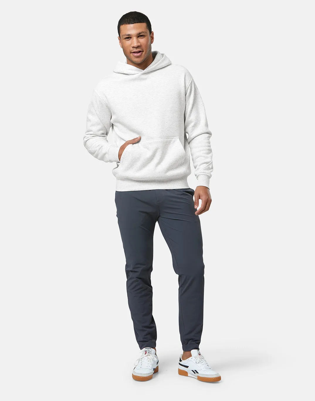 Cool Comfort Sierra Drift Hoodie in White Marl