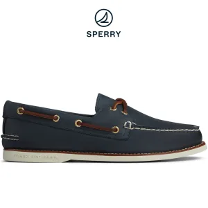 Travel Snap Feet Support Men's Gold Cup Authentic Original Boat Shoe Navy (STS158030)